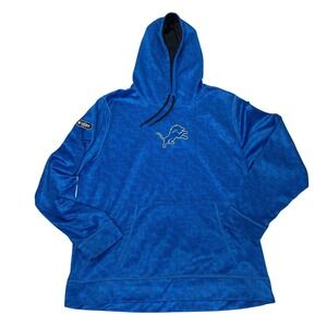 Under Armour Detroit Lions NFL Combine Authentic ColdGear Hoodie XL Blue